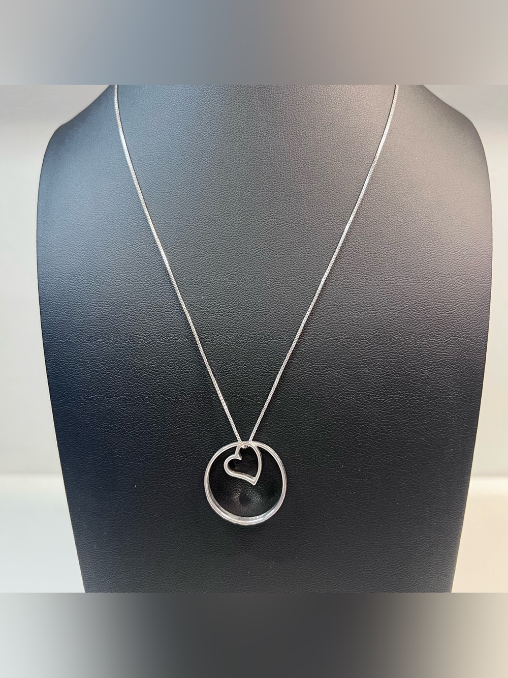 Sterling Silver Mother Child Heart Pendant